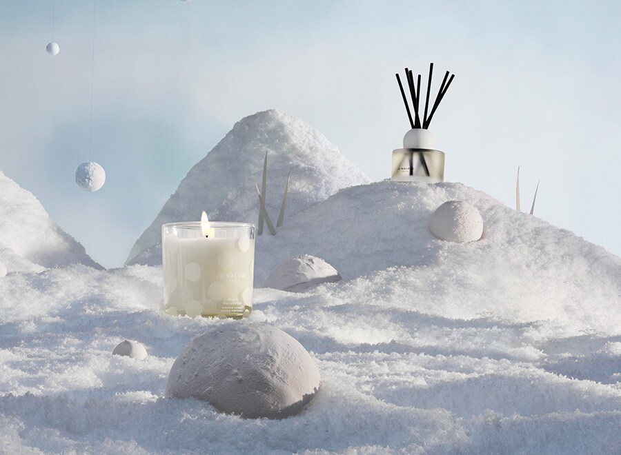 Velas de Jo Malone e neve