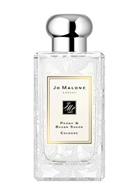 Peony & Blush Suede Cologne with Daisy Leaf Lace Design